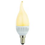 Светодиодная лампа "Свеча на ветру" Золотистая 4.4Вт