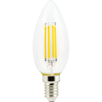 Светодиодная филаментная (нитевидная) лампа свеча Е14 6Вт Premium