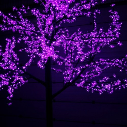 Светодиодное дерево "Сакура" 3.6м Фиолетовое