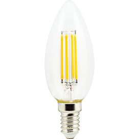 Светодиодная лампа Свеча E14 6Вт Филамент