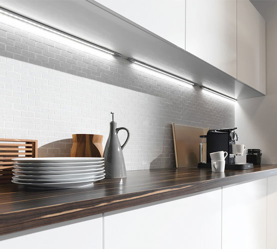 Светильники для мебели кухни