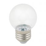 Светодиодная лампа прозрачная "Шарик" 1Вт Е27 Теплый белый