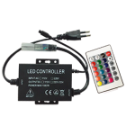 Контроллер для ленты 220V RGB с ИК пультом 1500Вт