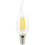 Светодиодная филаментная (нитевидная) лампа свеча на ветру Е14 6Вт Premium