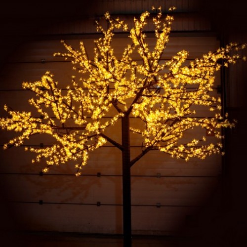 Светодиодное дерево "Сакура" 3.6м Жёлтое