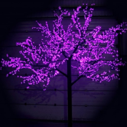 Светодиодное дерево "Сакура" 3.6м Фиолетовое