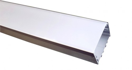 Накладной профиль для светодиодной ленты (высота 35мм ширина 50мм) с матовым экраном, длина 2м