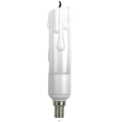 Светодиодная лампа Свеча с фитилём Е14 6.4Вт