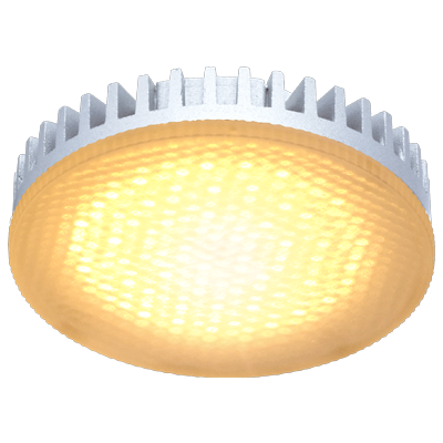 Светодиодная лампа GX53 матовое стекло Золотистая 6Вт