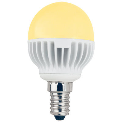 Светодиодная лампа-шар G45 Золотистая 4.2Вт Е14